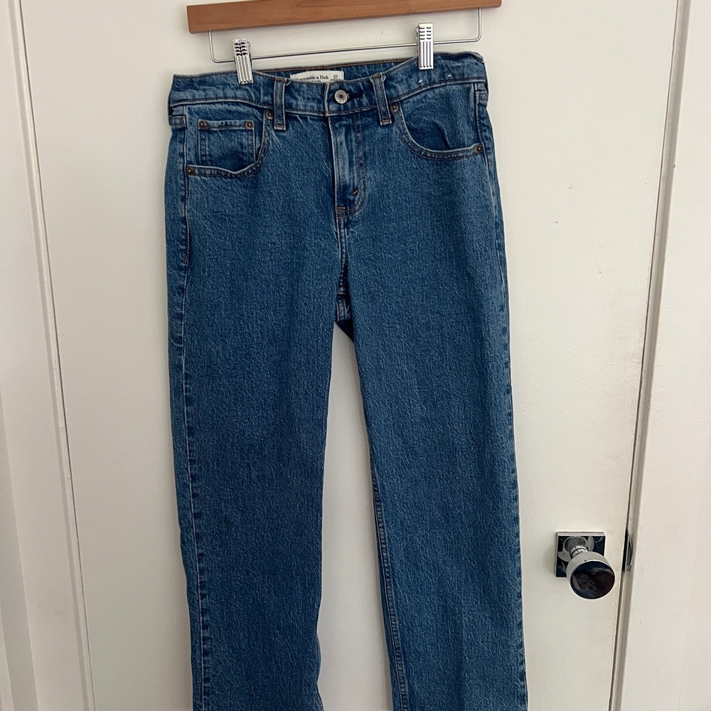 Abercrombie & Fitch 90s Straight Mid Rise